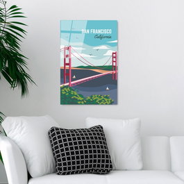 Wallity Cuadro Decorativo de Vidrio Templado Multicolor 30 x 45 cm